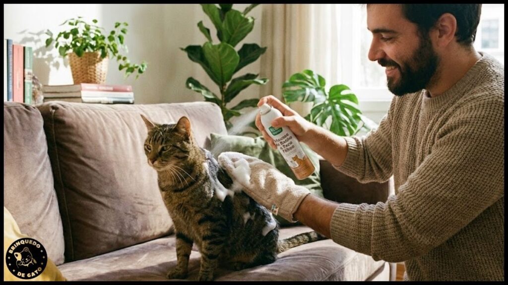 como dar banho no gato 6