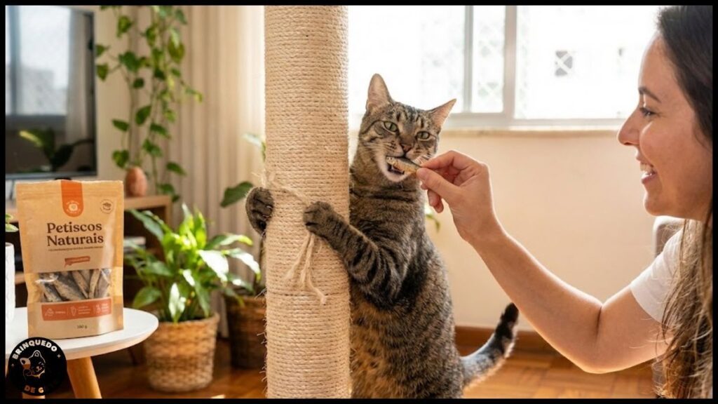 como redirecionar comportamento de arranhar do gato 6