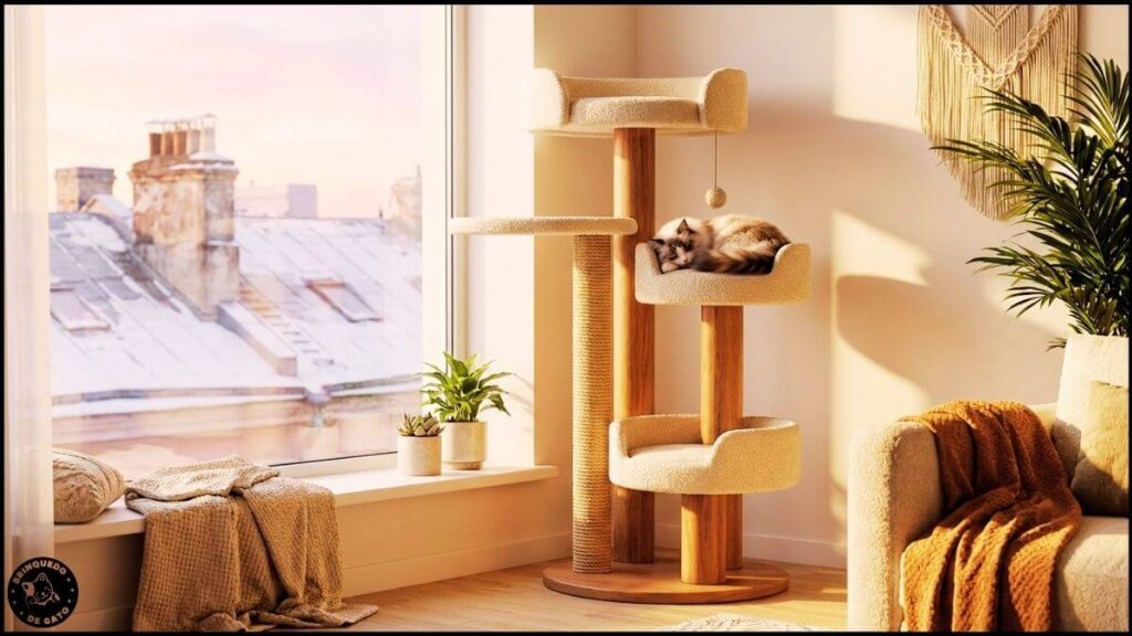 Adaptação de gato em apartamento em Portugal.