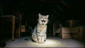 gato miando a noite 1