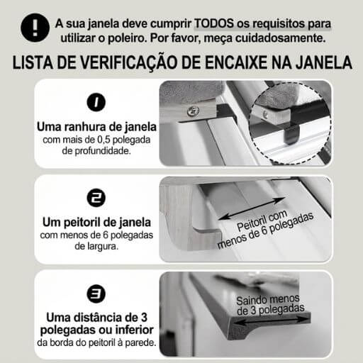 Fixação em manga do tecido e facilidade de retirar a capa da cama de janela para lavar na máquina.